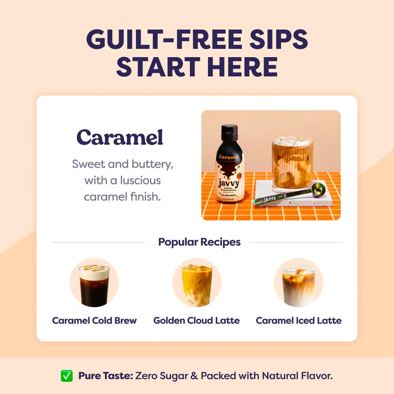 Coffee Concentrate - Cold Brew Coffee, Perfect for Hot or Iced Instant Coffees, Hot Drinks, Cold Brew Concentrate, 35 Servings - Caramel - Image 3